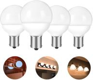 🔆 high-performance 12v rv led light bulbs - pack of 4 | 1156 1141 20-99 ba15s 1383 1139 replacement for camper, motorhome, boat | 6000k bright white | energy-efficient 30-40w equivalence logo