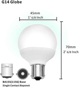 img 3 attached to 🔆 High-Performance 12V RV LED Light Bulbs - Pack of 4 | 1156 1141 20-99 BA15S 1383 1139 Replacement for Camper, Motorhome, Boat | 6000K Bright White | Energy-Efficient 30-40W Equivalence
