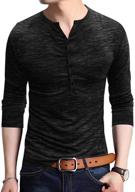 eworldwing henleys shirts sleeve button men's clothing in shirts logo