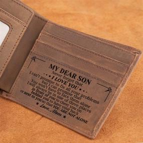 img 2 attached to 🎁 Custom Engraved Bifold: Perfect Christmas Gift for Grandson from Grandma - Mens Accessories