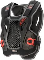 alpinestars unisex-adult bionic action chest protector in black/red - size medium to xl (multi, one size) logo