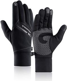 img 4 attached to 🧤 Wxnow Anti Slip X-Large Men's Gloves & Mittens: Ideal Accessories for Running and Cycling