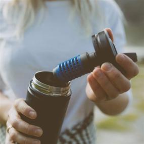 img 1 attached to 💧 Mizu M9 Everyday Kit: 360° Water Bottle with Filter - 30 oz. Stainless Steel, BPA Free, Wide Mouth, Leak Proof Straw Lid, Multiple Colors