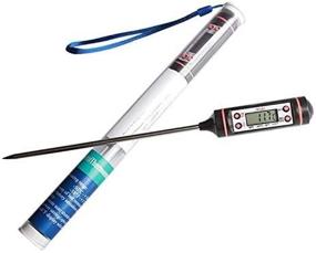 img 1 attached to 🌡️ Multi-Purpose Kitchen Digital Thermometer: Instant Read for Cooking Meat, Food, Grilling, Candy, Milk & More with Large LCD Screen