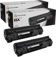 💡 ld compatible replacements for hp 85a toner cartridges (ce285a) - set of 2 black laser toners for laserjet pro m1132, m1212nf, m1217nfw, p1102 & p1102w printers logo