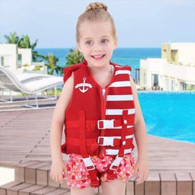 img 1 attached to Children Swimming Swimsuit Buoyancy Training Sports & Fitness