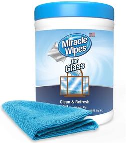 img 4 attached to MiracleWipes Glass Disposable Cleaning Microfiber