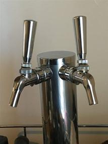 img 1 attached to Discover the Uniqueness of Heavy Polished Chrome Standard Beer Tap Handle!