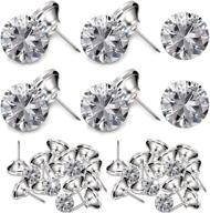 💎 sparkling crystal upholstery buttons: 25mm clear crystal tacks & imitate diamond nails (60 pieces) – perfect for diy sofa and wall decor logo