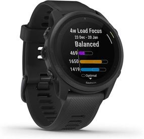 img 1 attached to 🏃 Garmin Forerunner 745 Smartwatch Black with Wearable4U Black Earbuds and Charging Power Bank Case Bundle - GPS Running and Triathlon
