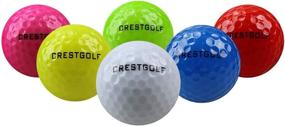 img 1 attached to 🏌️ Enhance Your Golf Game with Crestgolf Flashing Glowing Golf Ball - Night Glow LED Ball for Unforgettable Results (Mixed Color, 6pcs)