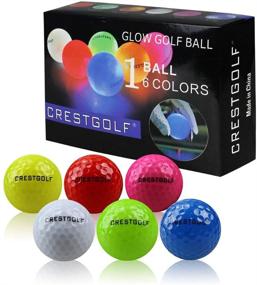 img 2 attached to 🏌️ Enhance Your Golf Game with Crestgolf Flashing Glowing Golf Ball - Night Glow LED Ball for Unforgettable Results (Mixed Color, 6pcs)