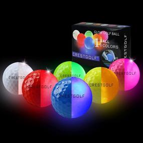img 3 attached to 🏌️ Enhance Your Golf Game with Crestgolf Flashing Glowing Golf Ball - Night Glow LED Ball for Unforgettable Results (Mixed Color, 6pcs)