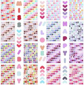 img 4 attached to Colorful Adhesive Alphabet Decorative Scrapbook