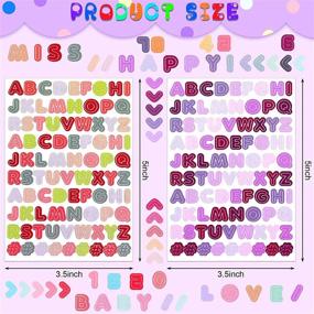 img 3 attached to Colorful Adhesive Alphabet Decorative Scrapbook