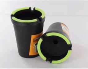 img 2 attached to 2-Pack Jumbo Self-Extinguishing Cigarette Ashtray - Stub Out Cup - Butt Bucket - Portable Ashtray - Black