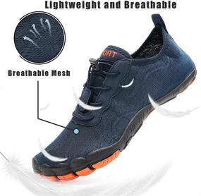 img 3 attached to Women's Quick-Drying Gray Water Shoes - Athletic Footwear for Women