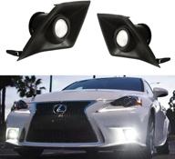 ๐ ijdmtoy 70-600-white 6000k high power led projector lens fog light f-sport for 2014-2016 lexus is200t is250 is300 is350, xenon white logo