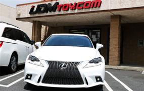 img 2 attached to 🚘 iJDMTOY 70-600-White 6000K High Power LED Projector Lens Fog Light F-Sport for 2014-2016 Lexus IS200t IS250 IS300 IS350, Xenon White