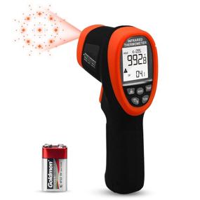 img 4 attached to 🌡️ HOLDPEAK Non-Contact Laser Infrared Thermometer, Digital Temperature Gun, -58℉ - 3272℉ (-50℃~1800℃), Ideal for HVAC, Kiln, Forge, Foundry, Casting Furnace, Industry - Enhanced SEO