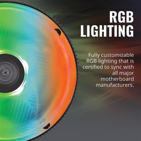 img 3 attached to Вентилятор для процессора Cooler Master RGB низкопрофильный для Intel LGA1151, черные анодированные алюминиевые пластины, медное основание с вентилятором подсветки MF120 RGB