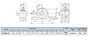 img 1 attached to 🔧 UCP202-10 Mounted Bearing Aligning (PGN Brand)