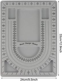 img 1 attached to 🔧 Enhance Your DIY Jewelry Making with 2 Beading Boards Bead Design Trays - Perfect for Necklaces and Bracelets!