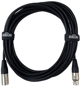 img 3 attached to Gearlux XLR микрофонный кабель мужской-женский 10 футов - Премиум качество 2 штуки для сбалансированной аудиопередачи