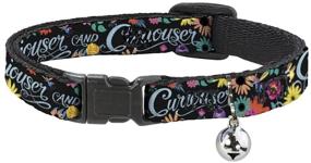 img 4 attached to Buckle-Down Breakaway Cat Collar - Discover Wonderland's Curious Flowers