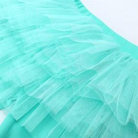 img 1 attached to 👧 Auranso Footless Leggings Pants with Lace Ruffle Tutu Skirt for Little Girls age 2-9 years