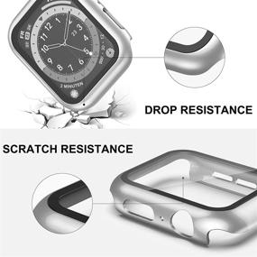 img 2 attached to 🌊 Recoppa 38mm Apple Watch Case with Screen Protector - Waterproof, Ultra-Thin Silver Bumper Cover for iWatch Series 3/2/1 - HD Clear Anti-Fog Protection