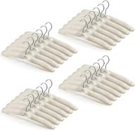 👗 24-pack satin padded hangers with anti-rust swivel hook - ideal for dresses, sweaters, suits and more (beige) логотип