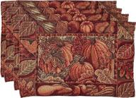 🎃 enhance your dining décor with homecrate collection tapestry pumpkins placemats логотип