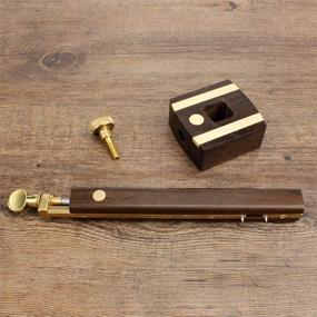img 3 attached to 🔨 Premium Ocamo Mortise Gauge: Versatile Ebony Screw Type Woodworking Measuring Tool & Marker