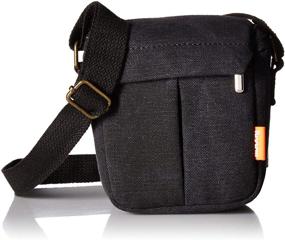 img 4 attached to Canvas Camera Case Bag in zdMoon Gray, Compatible with Sony A5000, A5100, A6000, NEX-5T, 5R, NEX-7, NEX-6