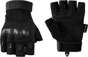 img 4 attached to 🧤 YAKADE Tactical Gloves for Outdoor Activities - Hard Knuckle, Fingerless, Half Finger, for Training, Motorcycling, Cycling, Hiking, Climbing, Camping, Driving