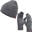 winter beanie touchscreen gloves infinity outdoor recreation logo