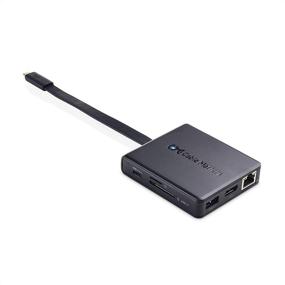 img 4 attached to 🔌 USB C Hub with 4K HDMI, 80W Charging, UHS-II Card Reader, 4X USB, and Gigabit Ethernet - Compatible with MacBook Pro, Dell XPS - USB-C and Thunderbolt 4 / USB4 / Thunderbolt 3 Port - Cable Matters