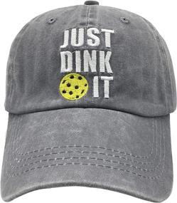 img 4 attached to NVJUI JUFOPL Pickleball Baseball Cap for Men and Women, Vintage Washed Funny Dad Hat