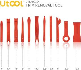 img 3 attached to 18 шт. Набор для снятия обшивки двери автомобиля UTOOL UTSA00104 желтого цвета с клипсами и инструментами для снятия стереосистемы из радиоаудиоаппаратуры