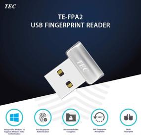 img 3 attached to 🔒 TEC Mini USB Fingerprint Reader: Password-Free Security for Windows 10 Hello