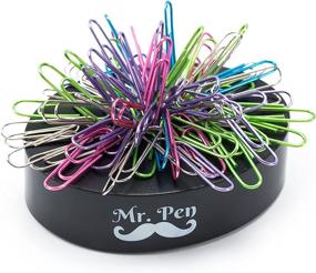 img 4 attached to Mr Pen - Magnetic Desk Toy with Colored and Silver Paper Clips (100 Pieces) | Desk Toys and Decor | Desk Accessories for Office | Paperweight | Cute Office Supplies | Paper Clips Holder and Dispenser.