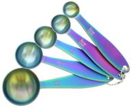 🥄 5-piece stainless steel iridescent measuring spoons set by farberware logo