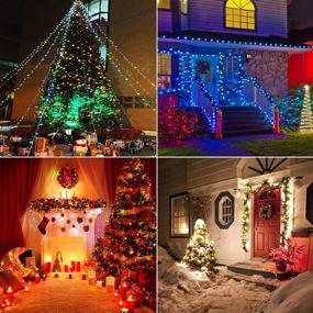 img 1 attached to 🎄 KNONEW Color Changing Christmas Lights Outdoor - 240 LED 64 Lighting Modes, 79ft Waterproof LED String Lights with Remote for Christmas Wedding Party Bedroom Tree Holiday Indoor Decorations