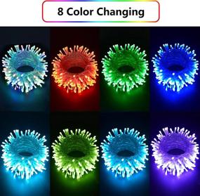 img 2 attached to 🎄 KNONEW Color Changing Christmas Lights Outdoor - 240 LED 64 Lighting Modes, 79ft Waterproof LED String Lights with Remote for Christmas Wedding Party Bedroom Tree Holiday Indoor Decorations