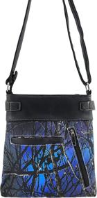 img 1 attached to Justin West Camouflage Rhinestone Concealed Women's Handbags & Wallets