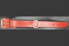 img 1 attached to 🔥 BlazingPaws Redslinger: Premium 2 inch Handmade Leather Dog Collar for Active & Large Breeds