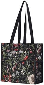 img 3 attached to 🌸 Stylish Floral Shopping Tote Bag with Garden Flower Pattern by Signare
