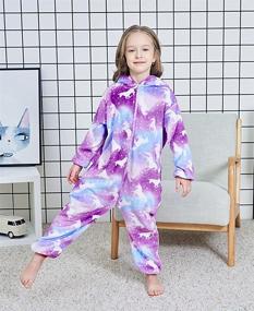 img 3 attached to Halloween Cartoon 🎃 Unicorn Pajamas for Kids