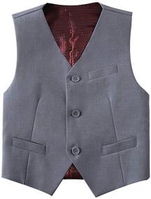 img 1 attached to Lycody Kids Formal Vest Toddler Boys' Clothing and Suits & Sport Coats